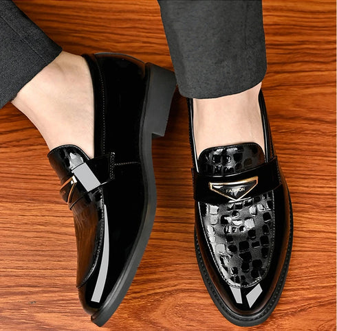 Large Size Men's Dress Shoes Soft Sole Casual Wedding Footwear