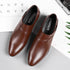Men PU Leather Formal Dress Shoes for Office Work and Parties