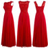 Bridesmaid Dress A-Line Chiffon Beading Applique Backless Floor Length Evening Dress