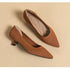 Stylish Women's Pointed Toe Slip-On Flat Pumps for Casual Spring and Autumn Wear