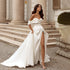 Simple Sweetheart Neck A-Line Wedding Dresses Off the Shoulder