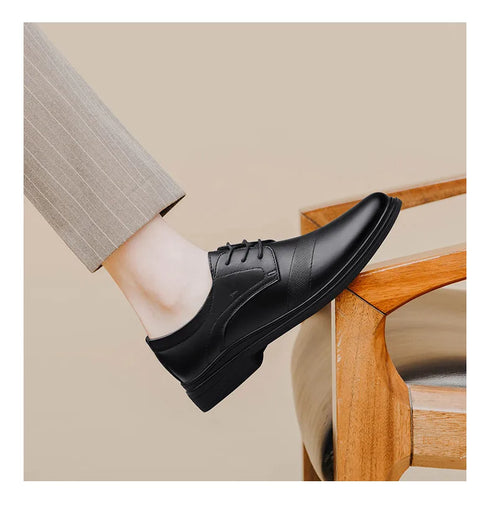Genuine Leather Casual Business Shoes for Men Leisure Derby Footwear