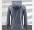 Lightweight Summer Outdoor Windbreaker Jacket for Men - Quick Dry, Sun-Protective, Ideal for Hiking, Fishing, Cycling, and Gym Activities with Hooded Design