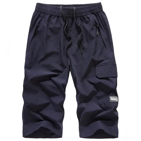 Men's Summer Quick Dry 3/4 Pants Lightweight Capri Shorts for Hiking Fishing Travel Casual Gym