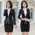 Elegant Long Sleeve One Button Business Suit for Women - Stylish Office Lady Attire for Formal Events and Professional Settings