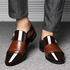 Elegant Slip-On Formal Dress Shoes for Men - Plus Size Pointed Toe Wedding and Business Casual Footwear