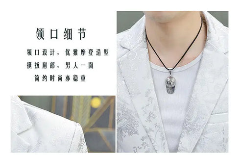 Men's Shiny 2-Piece Suit Set for Weddings - Smart Casual Style with Jacket and Pants