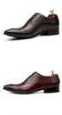 Handmade Mens Dress Shoes Luxury Genuine Leather British Trend Brogues Wedding Business Shoes