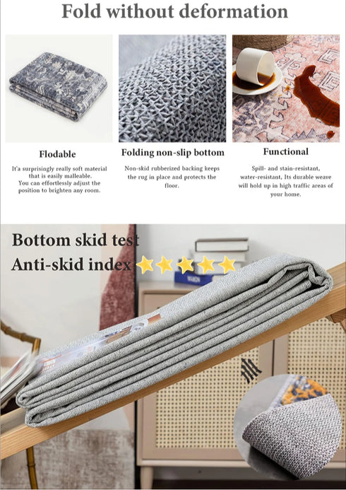 Jungle Animal Area Rug Non Slip Machine Washable Floor Mat for Living Room and Bedroom Decor