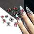 Halloween Spider Nail Art Charms - 3D Alloy Rhinestones for Stylish DIY Manicure and Nail Decor Accessories, Perfect for Gothic Punk and Retro Designs