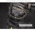 Luxury Streetwear Slim Fit Denim Jeans with 3D Embroidery Design for Casual Spring and Autumn Fashion - Perfect for Medium Wash Jeans Outfit and Punk Style