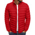 Men's Winter Stand Collar Warm Parka Jacket for Casual Street Fashion - Thick Polyester Outerwear with Zipper Decoration