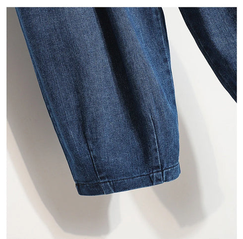 Women Casual Jeans Korean Style Streetwear Loose High Waist Denim Pants