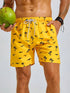 Men's Board Shorts Swim Trunks Drawstring Quick Dry Beach Casual
