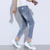 Korean Street Luxury Work Pants Men's Jogger Jeans Denim Wear