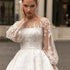 Luxury Lace Appliques Wedding Dresses A Line Formal Gowns