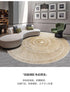 Modern Art Round Carpet Fluffy Soft Spiral Stripes Rug for Living Room and Bedroom