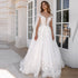 Graceful WeddingDress Organza with Embroidery A-line BrideDress