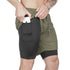 Men's Gym Shorts Camo 2 in 1 Performance Fitness Shorts Summer