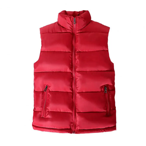 Men's Thermal Sleeveless Padded Vest - Casual Outdoor Body Warmer for Hiking and Winter Wear, Stylish and Functional Down Cotton Jacket, Windproof Design, Perfect for Autumn and Winter Adventures