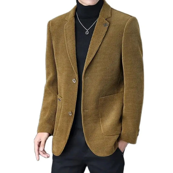 Men's Fashion Business Casual Blazer Simple Elite Party Suit