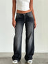 Women Wide Leg Jeans Casual High Waist Baggy Denim Pants
