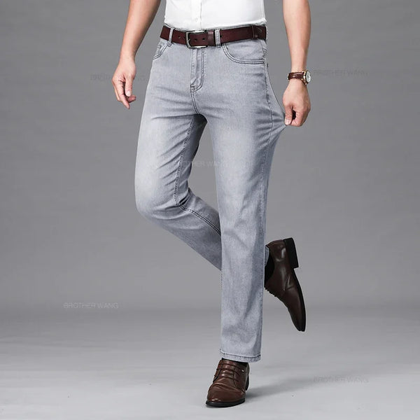 Men's Fashion Jeans Cotton Summer Comfortable Stretch Denim Pants