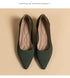Stylish Women's Pointed Toe Slip-On Flat Pumps for Casual Spring and Autumn Wear