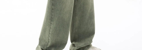 Chic High Waist Loose Straight Leg Women's Jeans for Effortless Streetwear Style - Ideal for Casual Y2K Fashion and Fall Outfit Inspiration