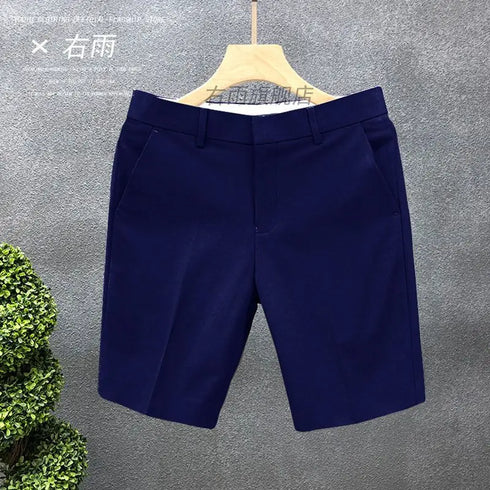 High-End Light Business Suit Shorts Men's Slim Casual Shorts