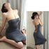 Summer Ice Silk Open Back Dress For Formal Occasions