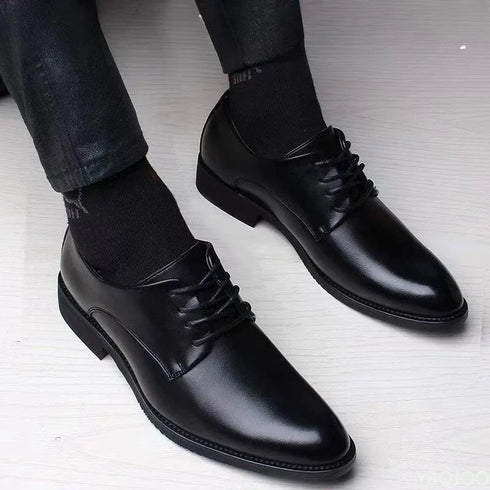 Fashionable Versatile Men Shoes Heightening Casual Flats for Spring