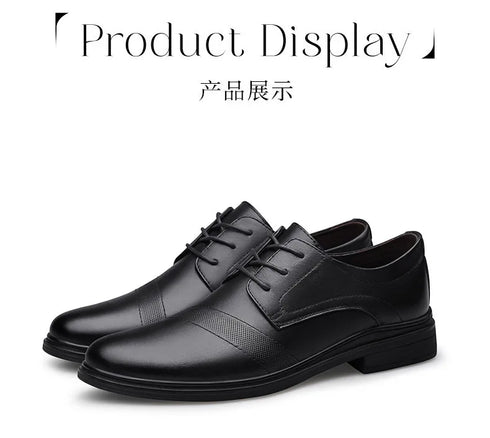 Genuine Leather Casual Business Shoes for Men Leisure Derby Footwear