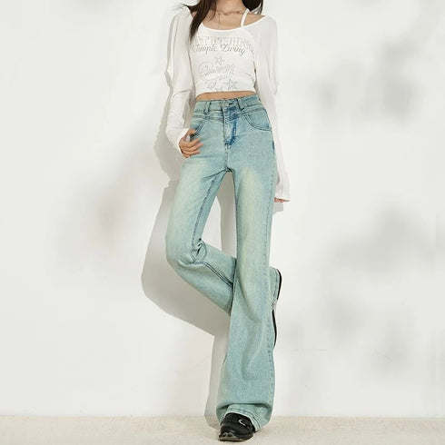 Baggy Jeans For Women - Wide Leg Denim Pants, Vintage Aesthetic, Loose Fit Casual Jeans