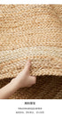 Hand-Woven Jute Carpet for Living Room Multi-Scene Use Double-Sided Entrance Mat