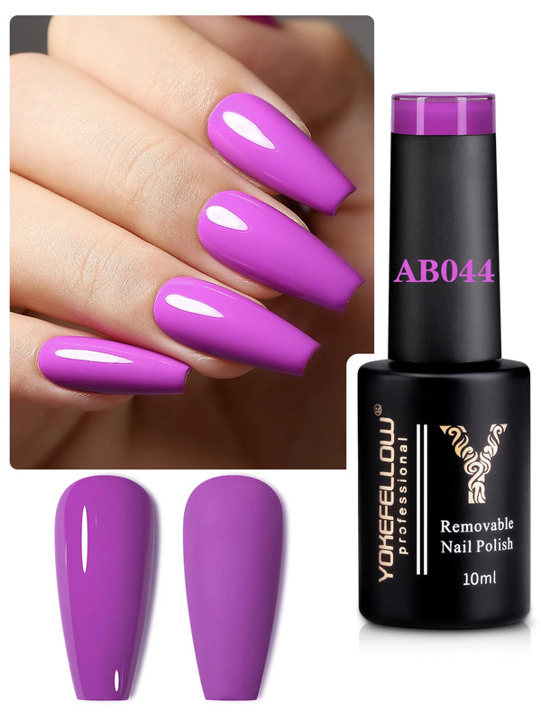 Vibrant 10ML Semi-Permanent Gel Nail Polish for Stunning Manicures - Low Odor Long-Wear Varnish - Ideal for Spring and Summer Nail Art