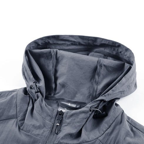 Men's Lightweight Summer Sun Protection Jacket – Casual Outerwear with Hood for Outdoor Adventures