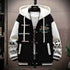Men's Casual Hooded Jacket M-6XL - Spring and Autumn Korean Fashion Loose Fit Coat with Baseball Jersey Style and Letter Pattern