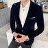 Velvet Wedding Dress Coat Men's Blazer Jacket Casual Business Suit Stage DJ Costume Homme