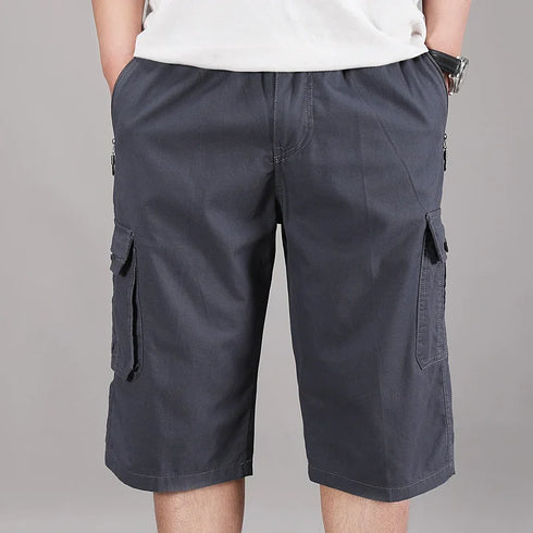 Men's Cropped Shorts Pure Cotton Business Gentleman Casual Work Shorts