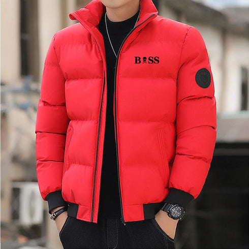 Men's Thick Thermal Cotton Parka Jacket for Winter - Windproof Casual Outerwear in Sizes M-5XL