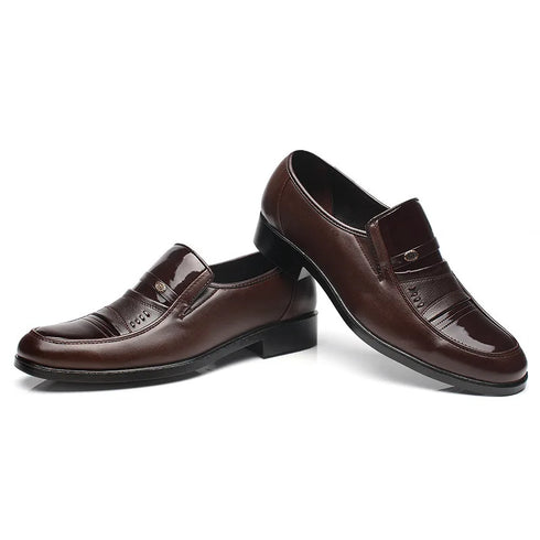 Stylish Men's Oxford Dress Shoes - Formal Round Toe Business and Wedding Loafers for Every Occasion, Comfortable and Breathable Fashion Footwear