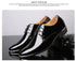 Elegant Oxford Dress Shoes for Men - Luxurious Patent Leather Formal Footwear for Weddings and Office Events, Sizes 38-48, Soft Rubber Outsole and Pointed Toe Design