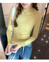 Slim Fit Long Sleeve O Neck T Shirt for Women Casual Streetwear Tops