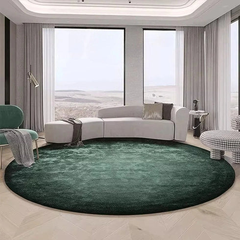 Modern Minimalist Round Carpet for Living Room Soft Plush Rug Home Decor