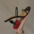 Elegant Floral Open Toe Sandals for Women - Party Ready High Heels