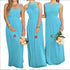 A-Line Chiffon Bridesmaid Dresses Elegant Floor-Length Sleeveless Gown For Wedding Party Occasion