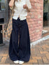Casual Women's Wide Leg Denim Jeans for Effortless Street Style - Perfect Spring/Summer Baggy Pants for All Ages - Trendy Loose Fit High Waist Trousers