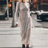 Elegant Sequins Glitter Party Dress For Formal Occasion Women