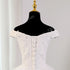 Plus Size Off Shoulder Lace Mermaid Wedding Dress With Train, Vintage Appliques Gown